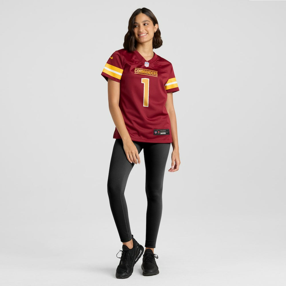 Number 1 Bride Washington Commanders Women's Game Jersey - Burgundy - Nike