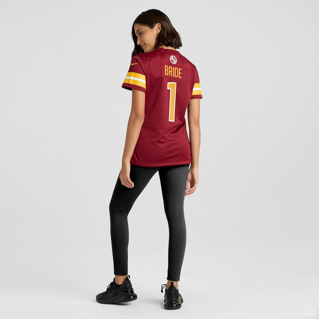 Number 1 Bride Washington Commanders Women's Game Jersey - Burgundy - Nike