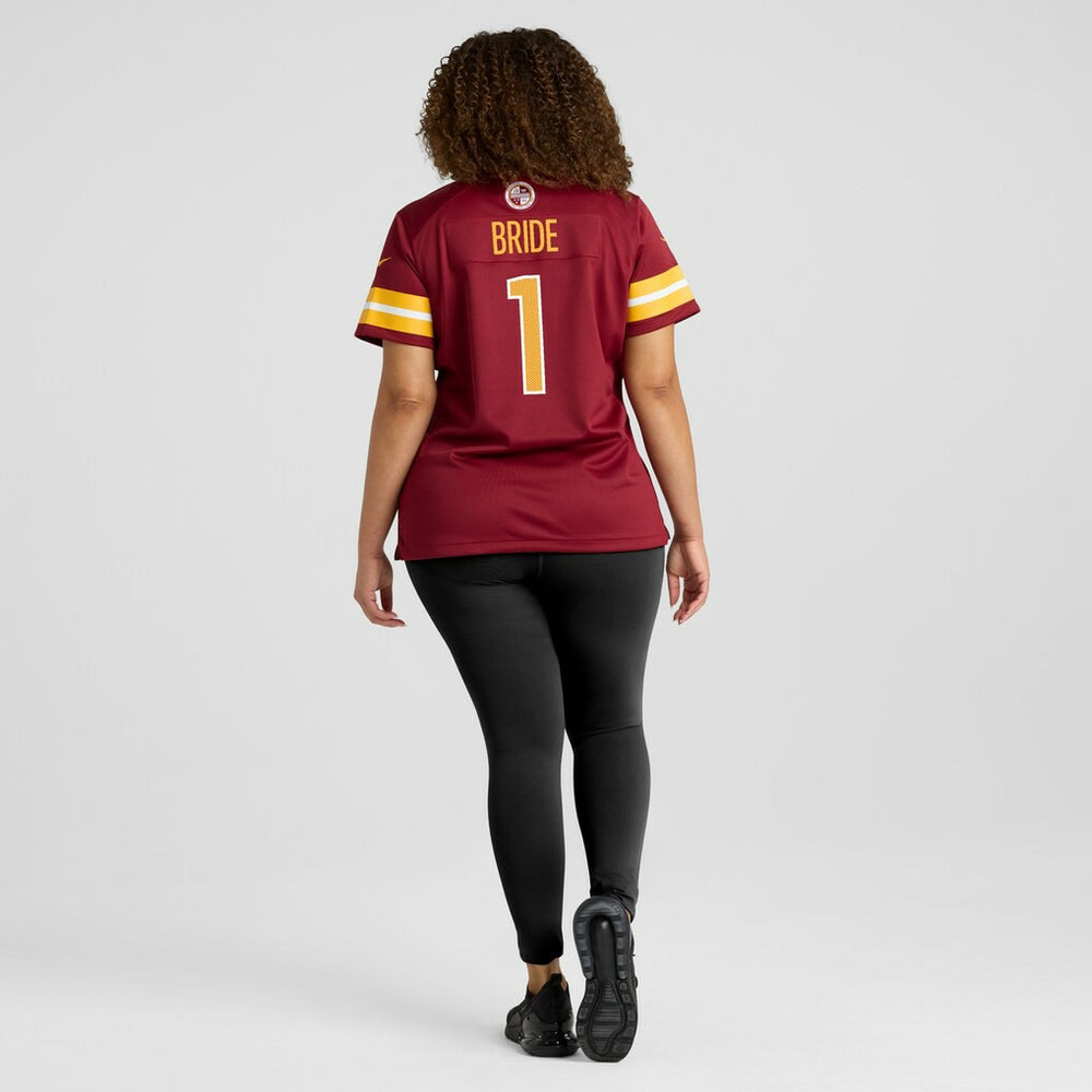 Number 1 Bride Washington Commanders Women's Game Jersey - Burgundy - Nike