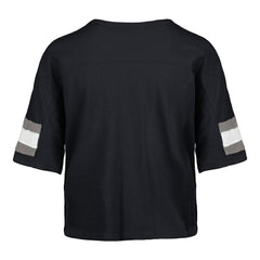 Dallas Cowboys '47 Women's Double Header Scout Cropped V-Neck T-Shirt - Navy - 47 brand