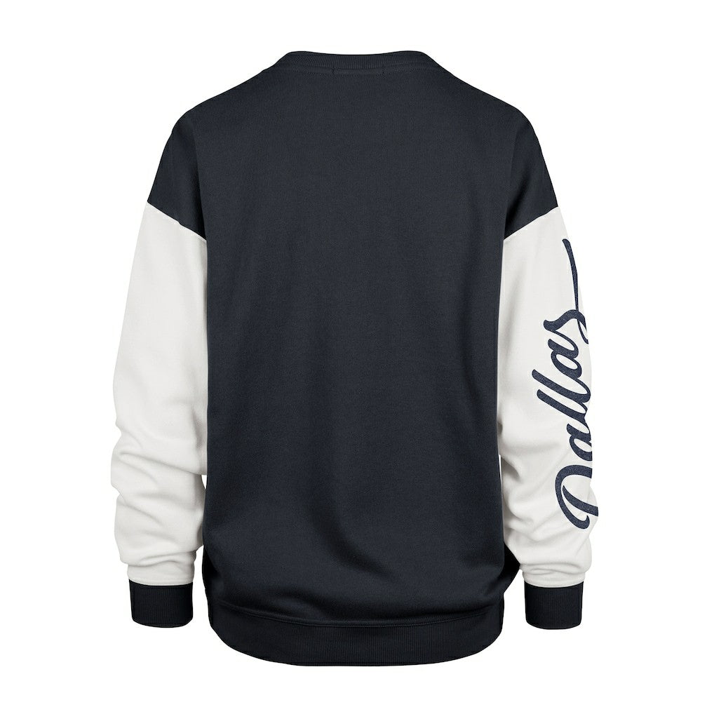 Dallas Cowboys '47 Women's Double Header Rise Andie Pullover Sweatshirt - Blue - 47 brand