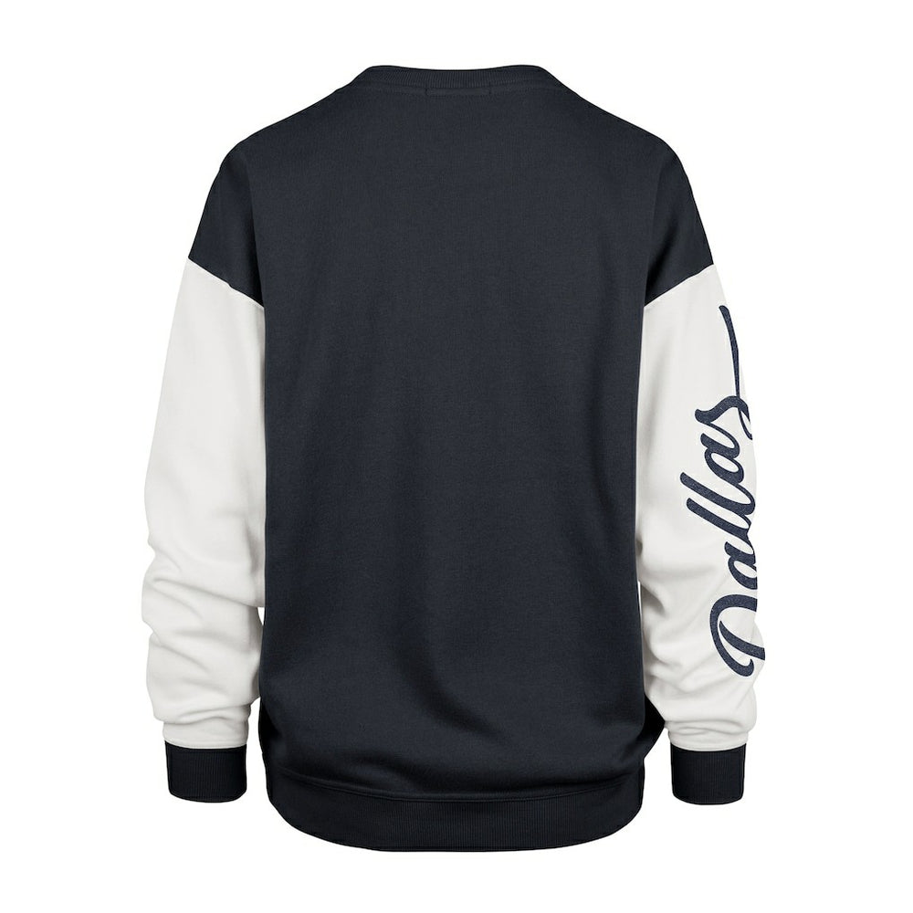 Dallas Cowboys '47 Women's Double Header Rise Andie Pullover Sweatshirt - Blue - 47 brand