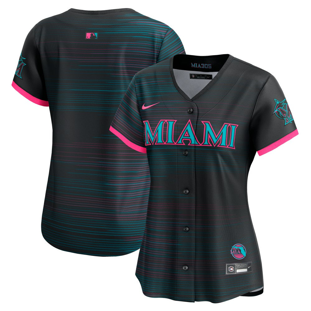 Miami Marlins Nike Women's 2025 City Connect Limited Jersey Sale