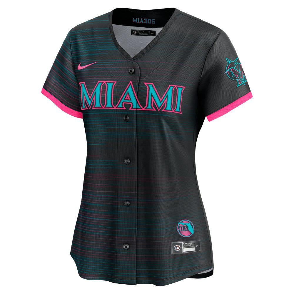 Miami Marlins Nike Women's 2025 City Connect Limited Jersey Sale