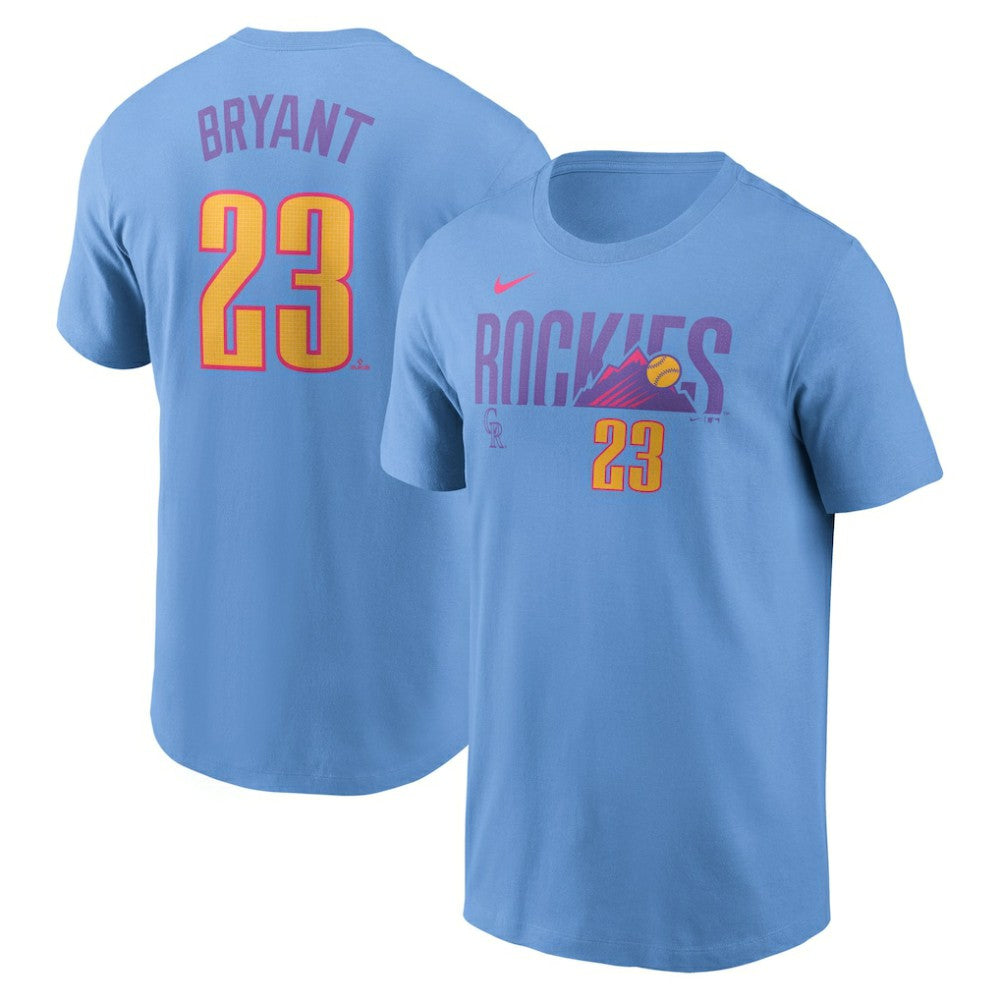 Kris Bryant Colorado Rockies Nike 2025 City Connect Fuse Name & Number T-Shirt Outlet