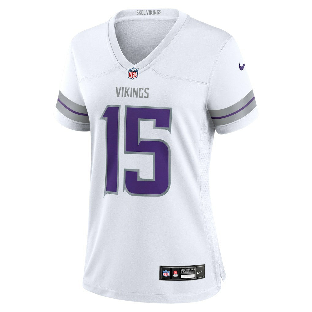 Dallas Turner Minnesota Vikings Women's Alternate Game Jersey - White - Nike