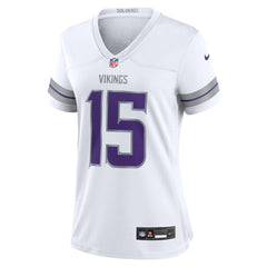 Dallas Turner Minnesota Vikings Women's Alternate Game Jersey - White - Nike