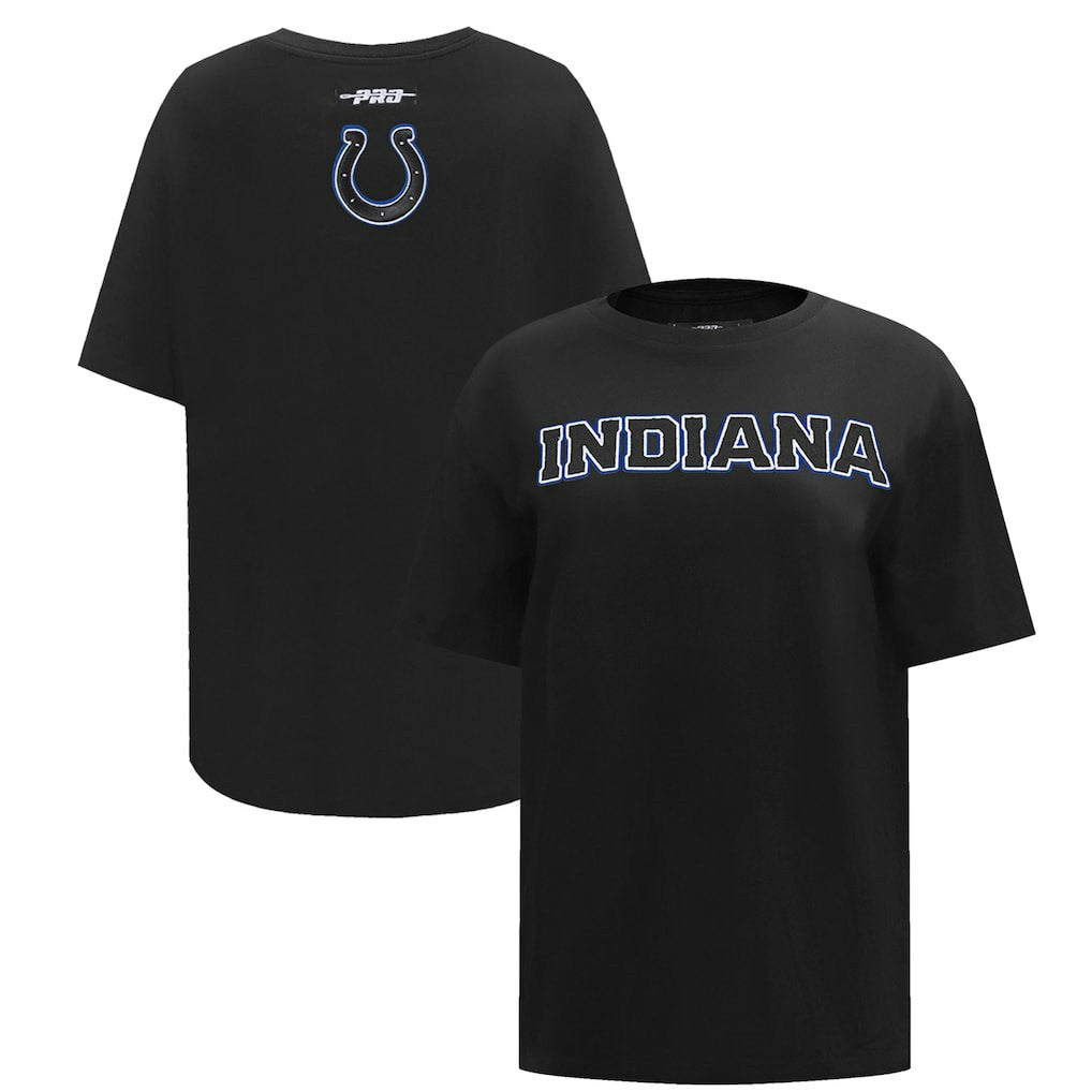 Indianapolis Colts Pro Standard Women's Indiana Nights Colts Oversized T-Shirt - Black - NFL