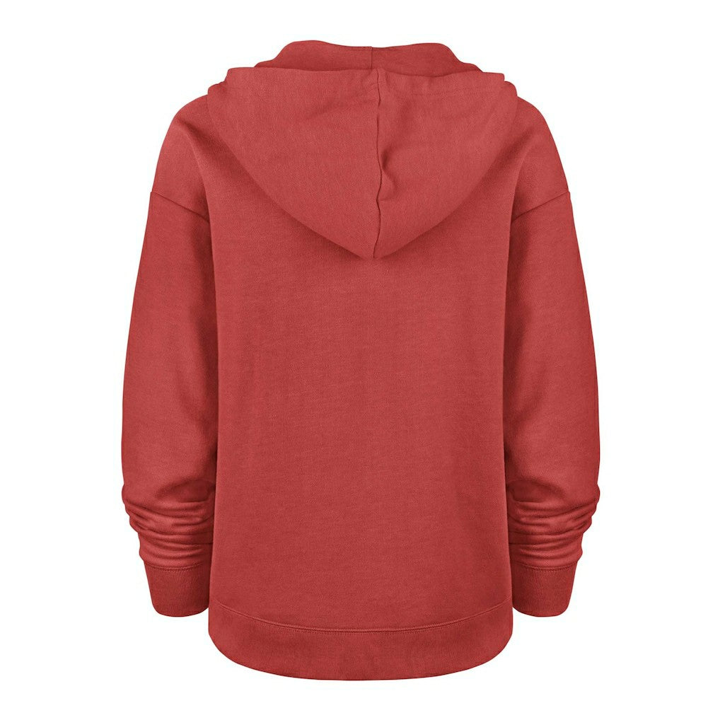 San Francisco 49ers '47 Women's Plus Size Clarity Kennedy Pullover Hoodie - Scarlet - 47 brand