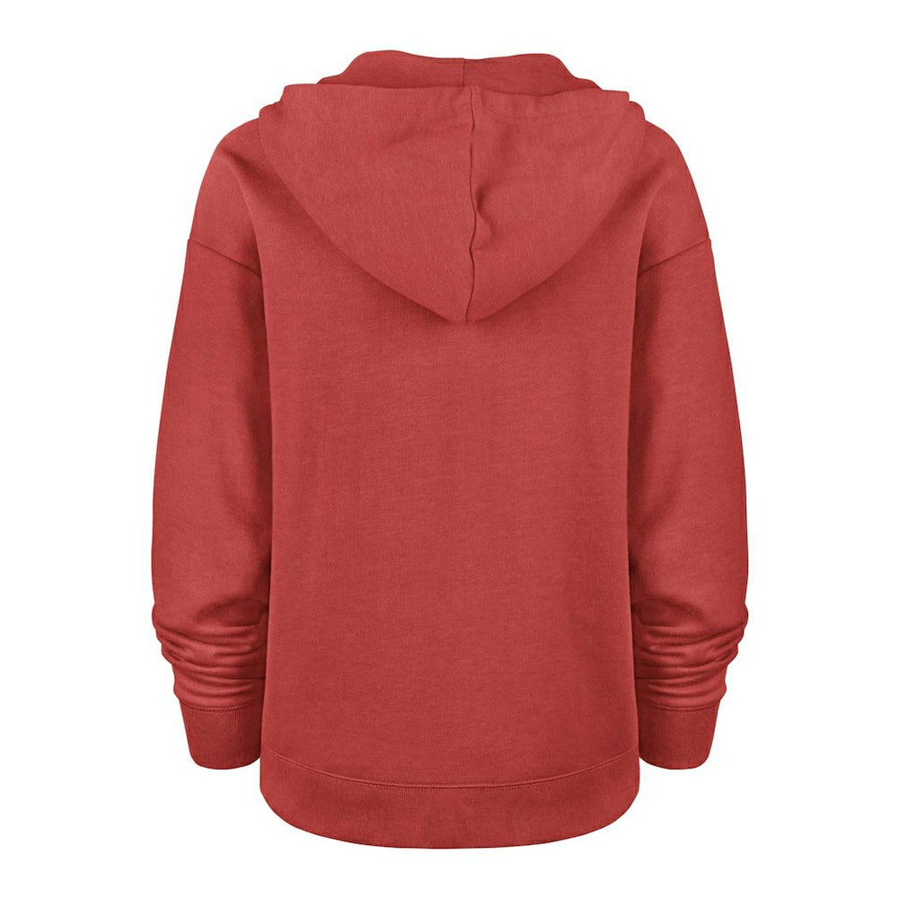 San Francisco 49ers '47 Women's Plus Size Clarity Kennedy Pullover Hoodie - Scarlet - 47 brand