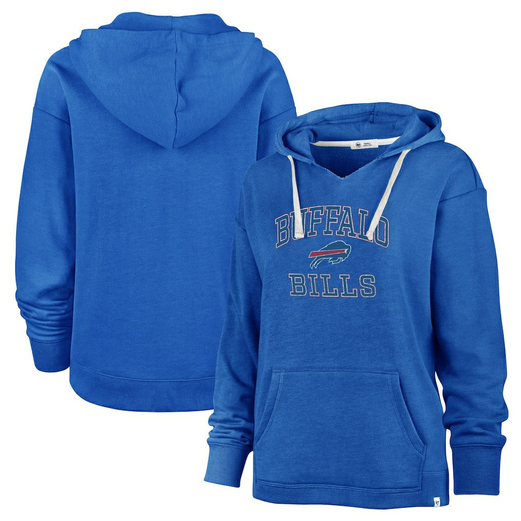 Buffalo Bills '47 Women's Plus Size Clarity Kennedy Pullover Hoodie - Royal - 47 brand