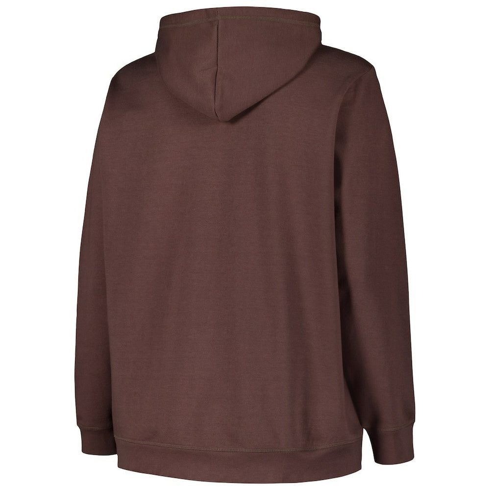 Cleveland Browns '47 Women's Plus Size Clarity Kennedy Pullover Hoodie - Brown - 47 brand