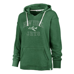 New York Jets '47 Women's Plus Size Clarity Kennedy Pullover Hoodie - Kelly Green - 47 brand