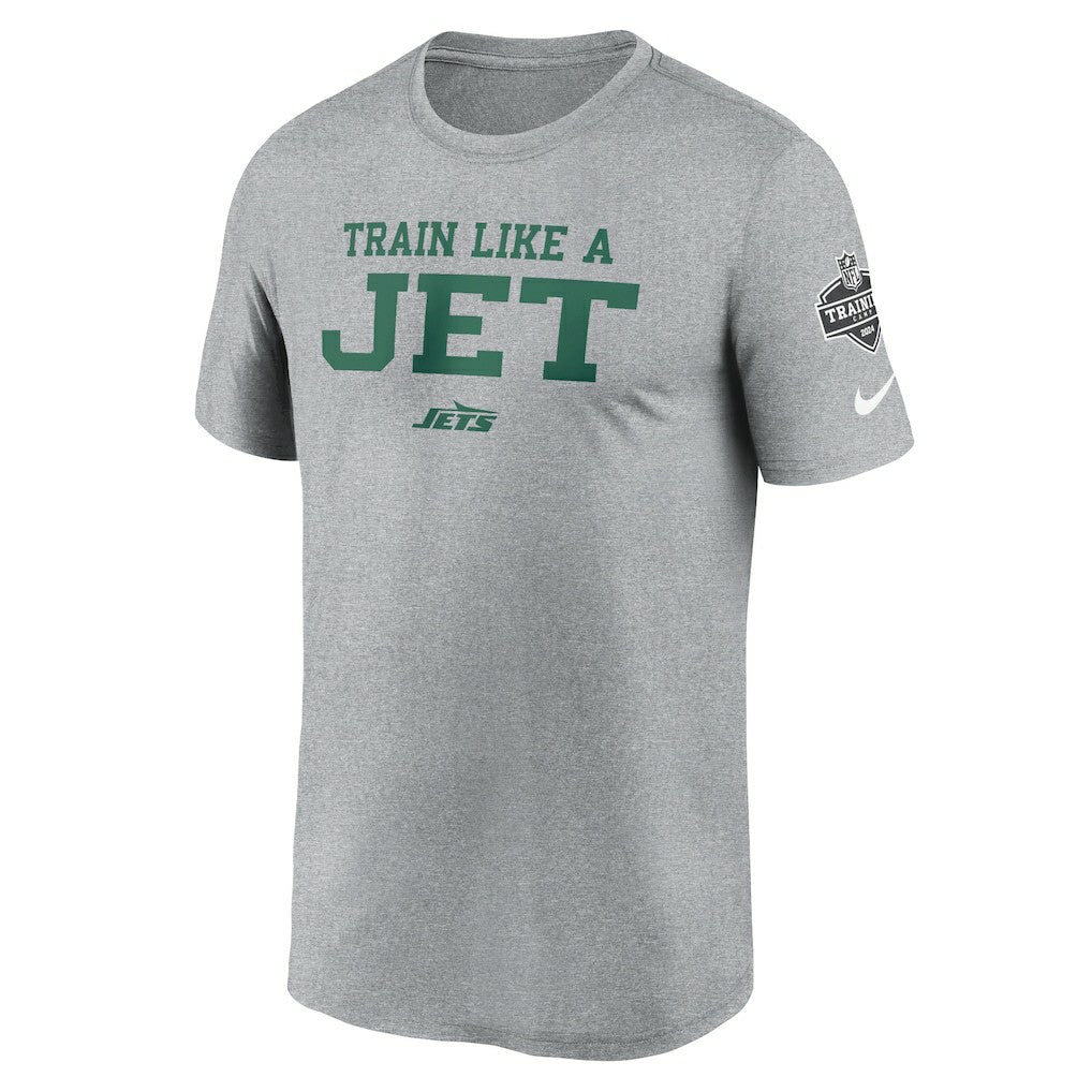 New York Jets 2024 NFL Training Camp Legend Performance T-Shirt - Heather Gray - Nike