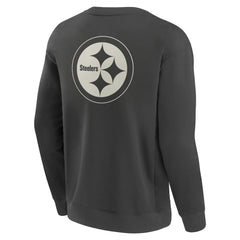 Pittsburgh Steelers Elements Future Ground Lettering Pullover Sweatshirt - Charcoal - Fanatics