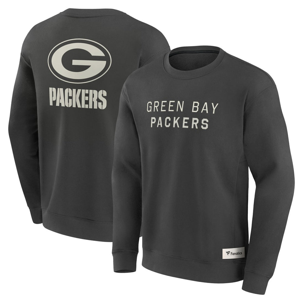 Green Bay Packers Elements Future Ground Lettering Pullover Sweatshirt - Charcoal - Fanatics