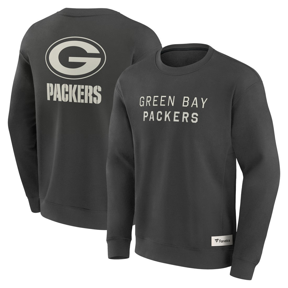 Green Bay Packers Elements Future Ground Lettering Pullover Sweatshirt - Charcoal - Fanatics