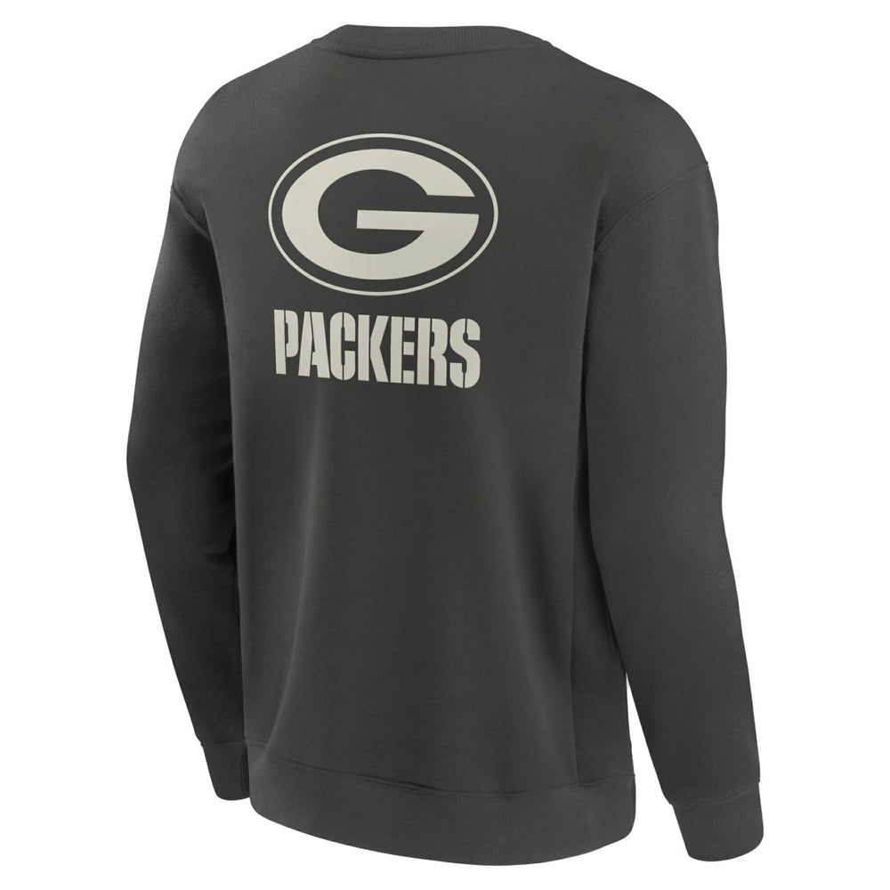 Green Bay Packers Elements Future Ground Lettering Pullover Sweatshirt - Charcoal - Fanatics