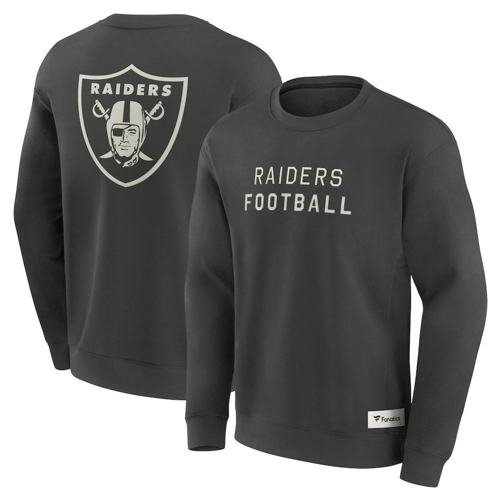 Las Vegas Raiders Elements Future Ground Lettering Pullover Sweatshirt - Charcoal - Fanatics