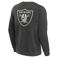 Las Vegas Raiders Elements Future Ground Lettering Pullover Sweatshirt - Charcoal - Fanatics