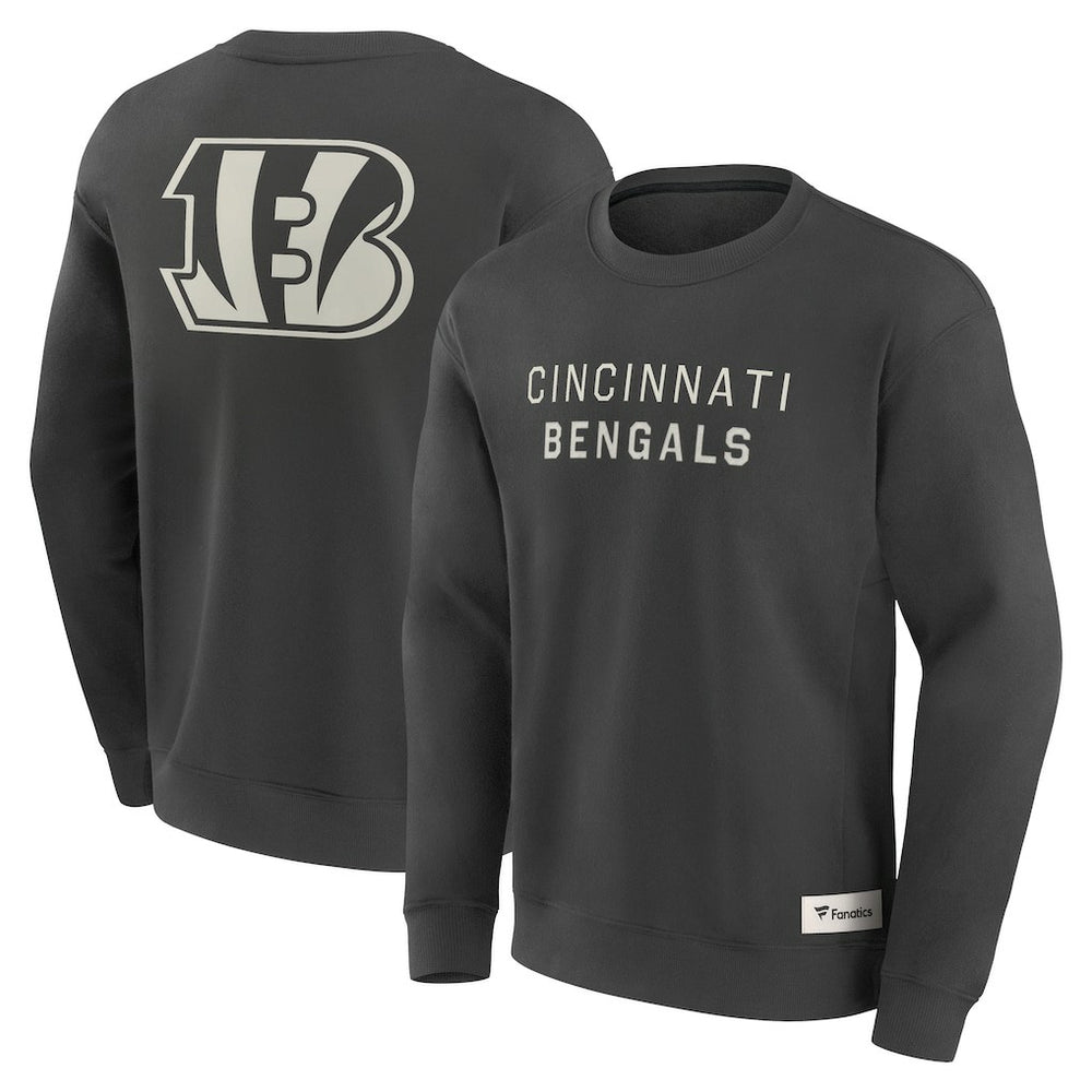 Cincinnati Bengals Elements Future Ground Lettering Pullover Sweatshirt - Charcoal - Fanatics