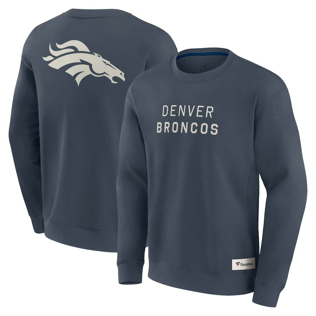 Denver Broncos Elements Future Ground Lettering Pullover Sweatshirt - Navy - Fanatics