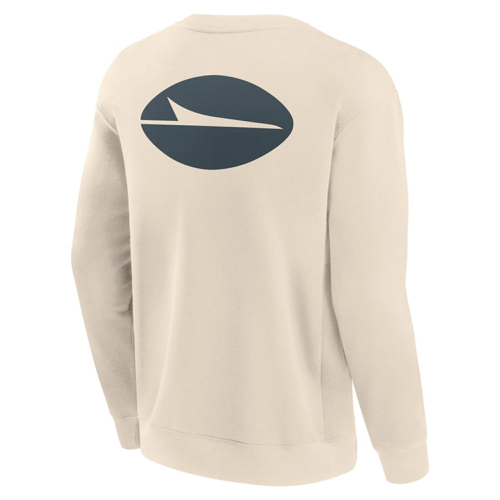 New York Jets Elements Future Ground Lettering Pullover Sweatshirt - Cream - Fanatics