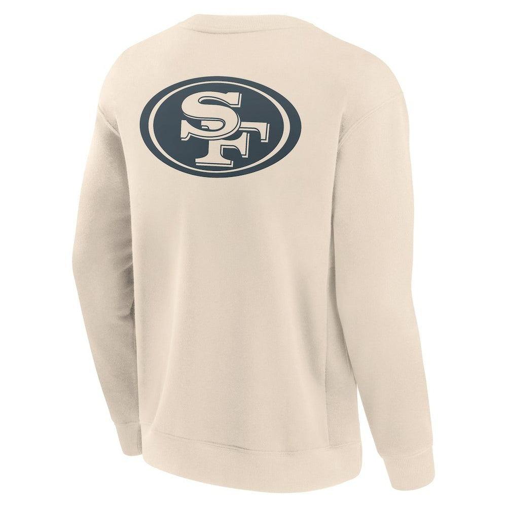 San Francisco 49ers Elements Future Ground Lettering Pullover Sweatshirt - Cream - Fanatics