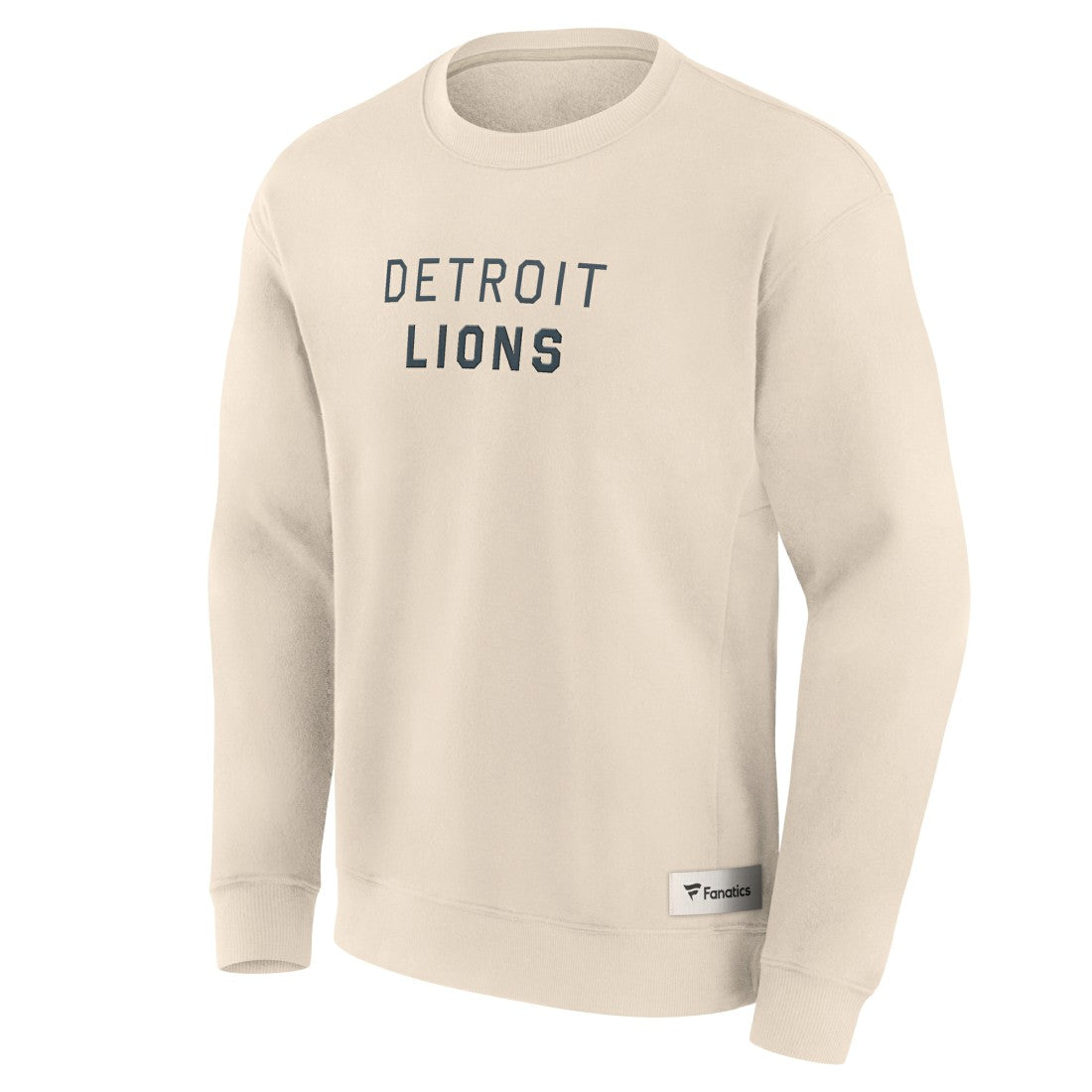 Detroit Lions Elements Future Ground Lettering Pullover Sweatshirt - Cream - Fanatics