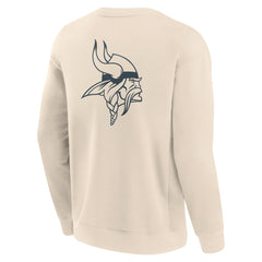 Minnesota Vikings Elements Future Ground Lettering Pullover Sweatshirt - Cream - Fanatics