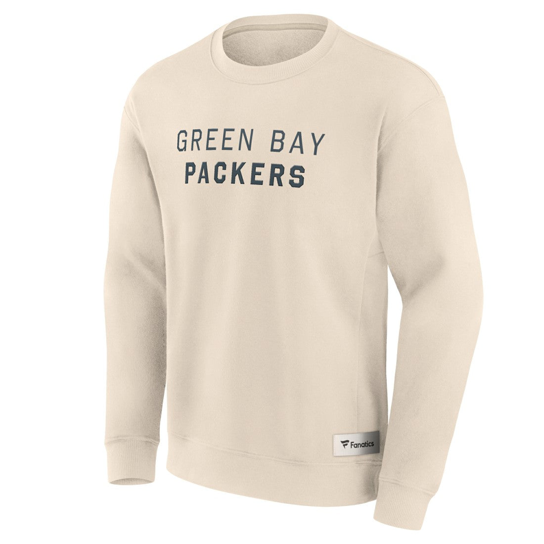 Green Bay Packers Elements Future Ground Lettering Pullover Sweatshirt - Cream - Fanatics