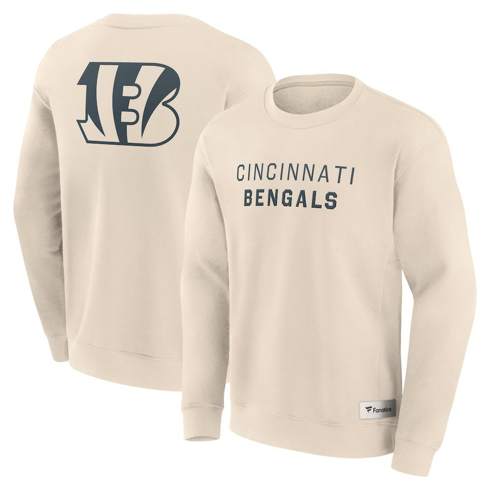 Cincinnati Bengals Elements Future Ground Lettering Pullover Sweatshirt - Cream - Fanatics