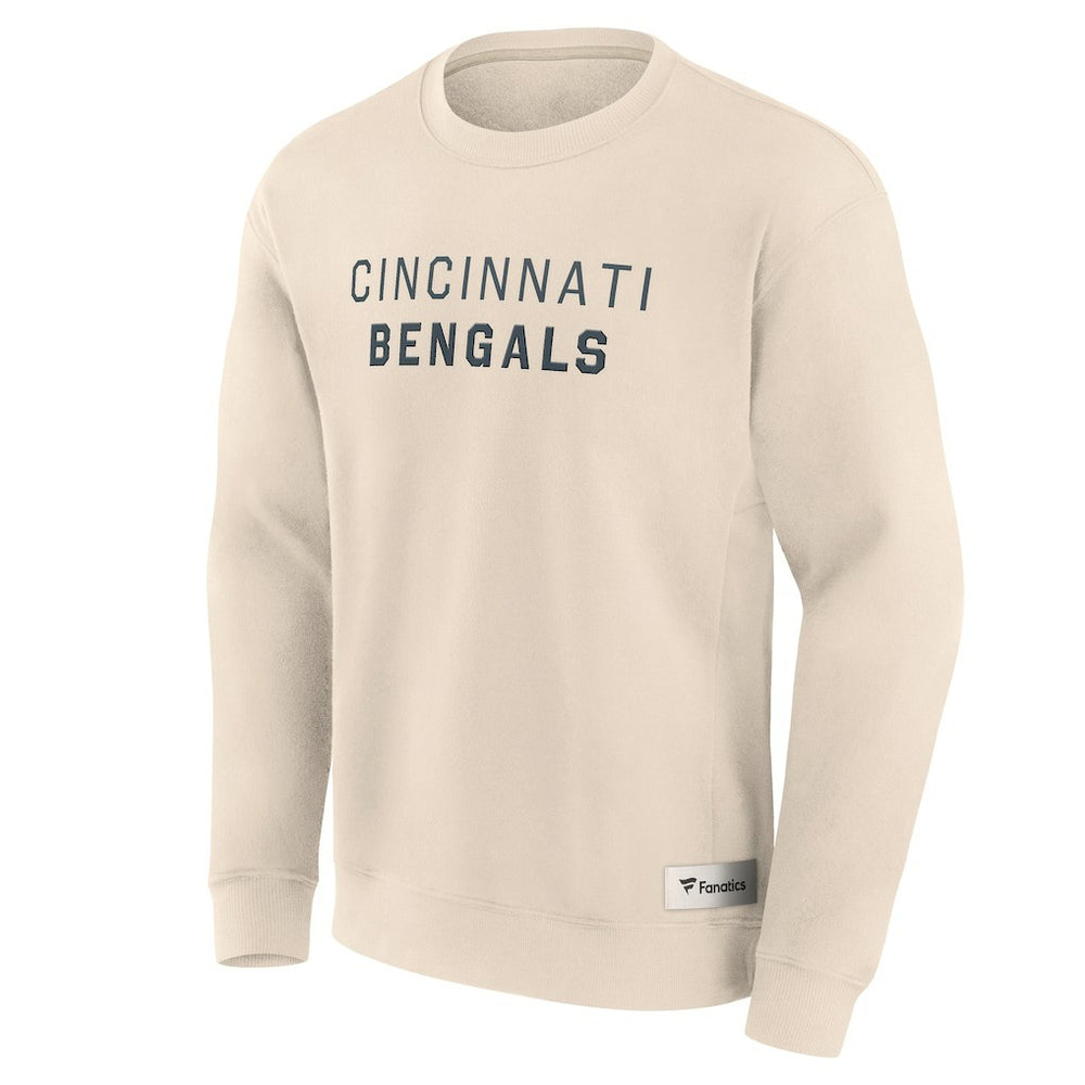Cincinnati Bengals Elements Future Ground Lettering Pullover Sweatshirt - Cream - Fanatics