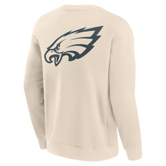 Philadelphia Eagles Elements Future Ground Lettering Pullover Sweatshirt - Cream - Fanatics