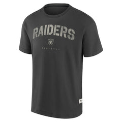 Las Vegas Raiders Elements Weathered Tonal Future Ground T-Shirt - Charcoal - Fanatics
