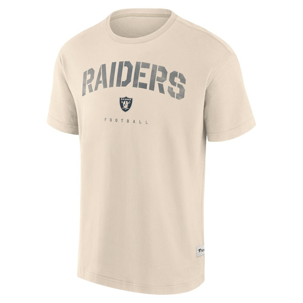 Las Vegas Raiders Elements Weathered Tonal Future Ground T-Shirt - Cream - Fanatics