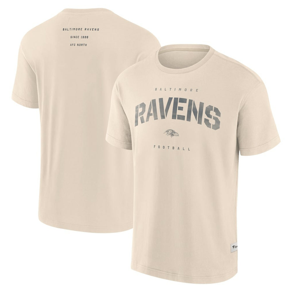 Baltimore Ravens Elements Weathered Tonal Future Ground T-Shirt - Cream - Fanatics