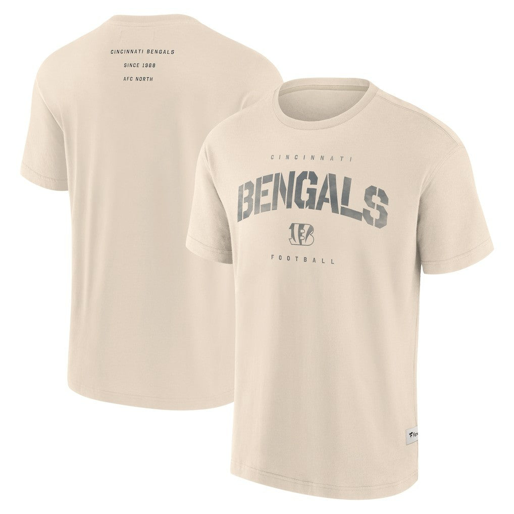 Cincinnati Bengals Elements Weathered Tonal Future Ground T-Shirt - Cream - Fanatics
