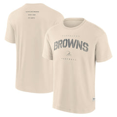 Cleveland Browns Elements Weathered Tonal Future Ground T-Shirt - Cream - Fanatics