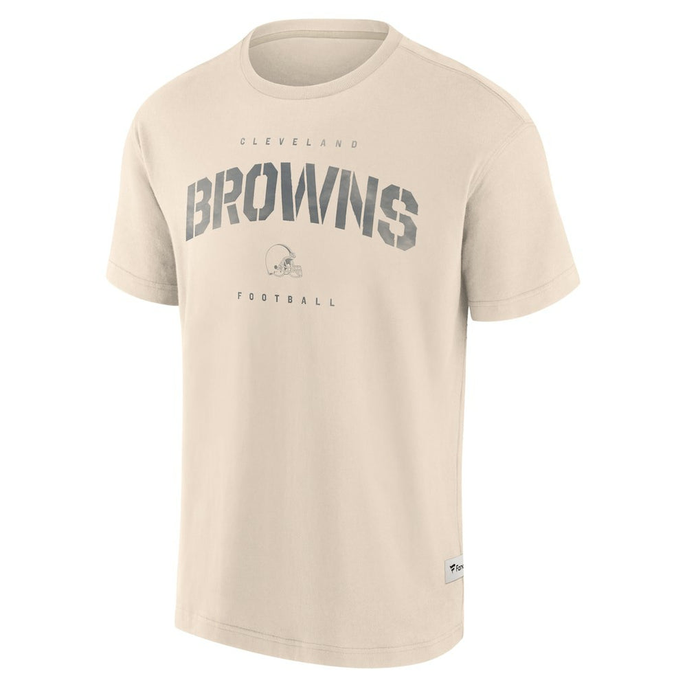 Cleveland Browns Elements Weathered Tonal Future Ground T-Shirt - Cream - Fanatics