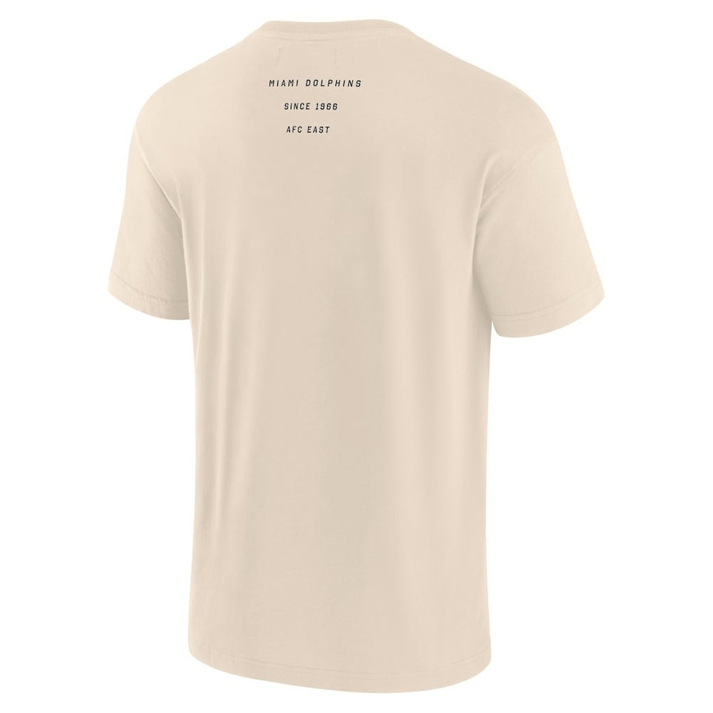 Miami Dolphins Elements Weathered Tonal Future Ground T-Shirt - Cream - Fanatics