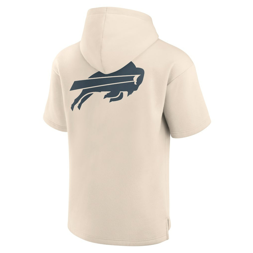 Buffalo Bills Elements Future Ground Lettering Short Sleeve Pullover Hoodie - Cream - Fanatics