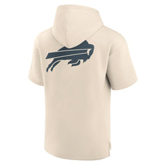 Buffalo Bills Elements Future Ground Lettering Short Sleeve Pullover Hoodie - Cream - Fanatics