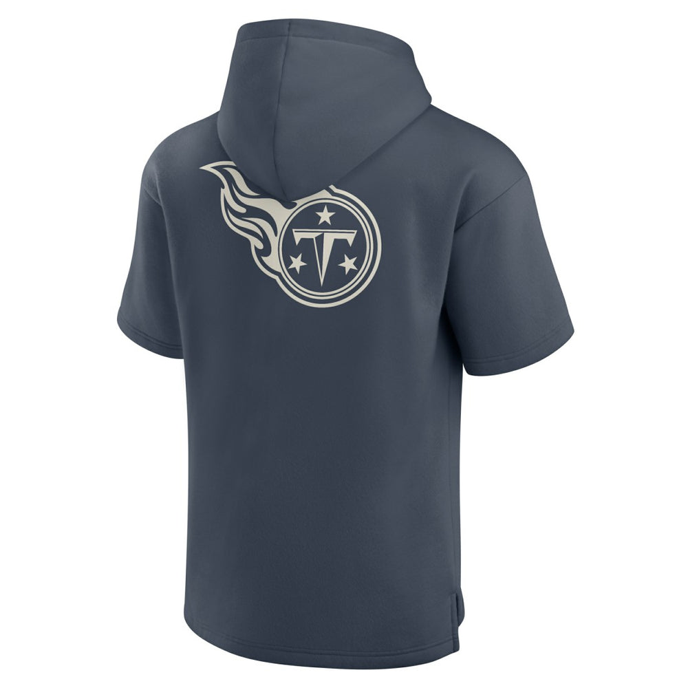 Tennessee Titans Elements Future Ground Lettering Short Sleeve Pullover Hoodie - Navy - Fanatics