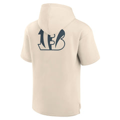 Cincinnati Bengals Elements Future Ground Lettering Short Sleeve Pullover Hoodie - Cream - Fanatics