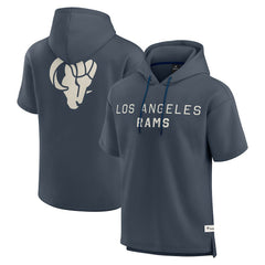 Los Angeles Rams Elements Future Ground Lettering Short Sleeve Pullover Hoodie - Navy - Fanatics