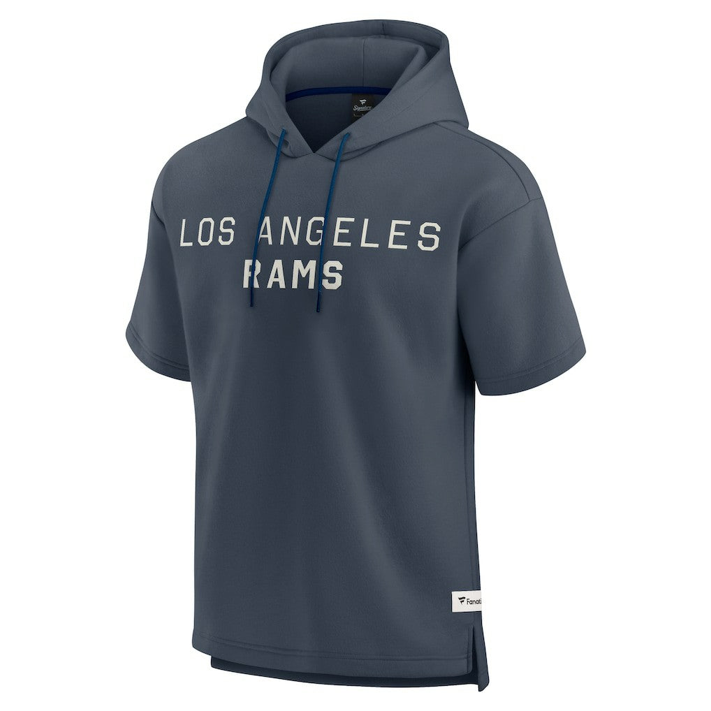Los Angeles Rams Elements Future Ground Lettering Short Sleeve Pullover Hoodie - Navy - Fanatics