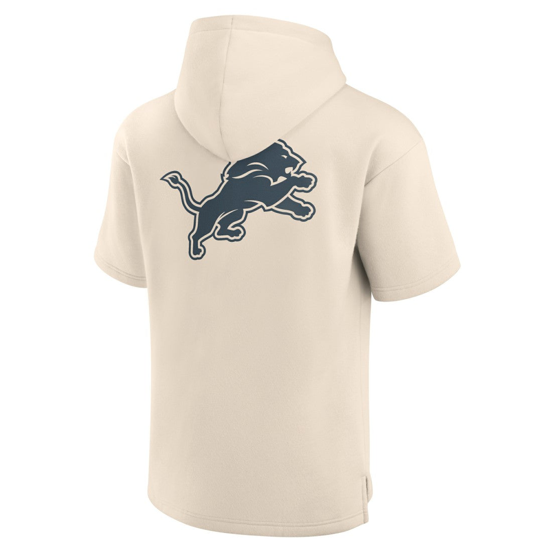 Detroit Lions Elements Future Ground Lettering Short Sleeve Pullover Hoodie - Cream - Fanatics