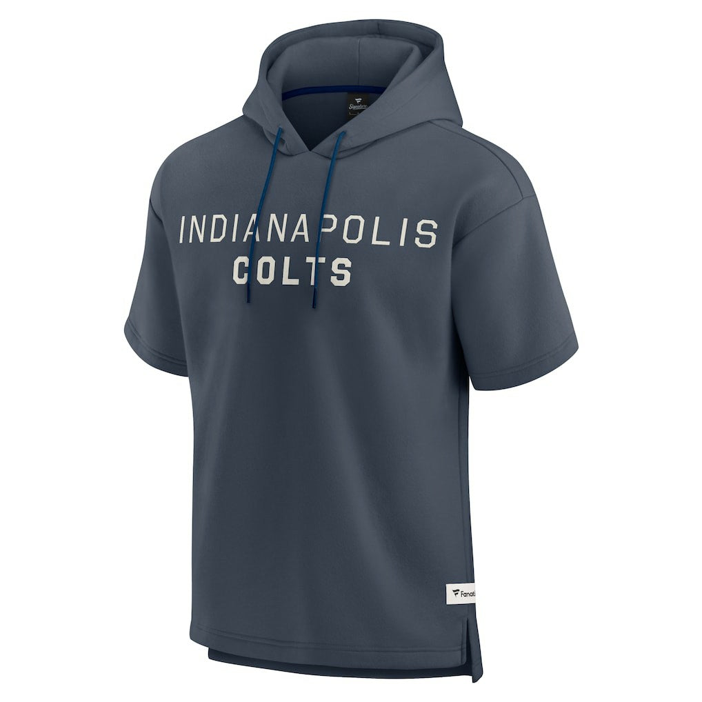 Indianapolis Colts Elements Future Ground Lettering Short Sleeve Pullover Hoodie - Navy - Fanatics