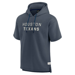 Houston Texans Elements Future Ground Lettering Short Sleeve Pullover Hoodie - Navy - Fanatics